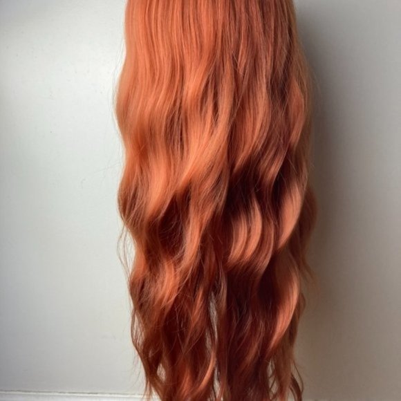 Orange  Middle Part Wig - Picture 10 of 12